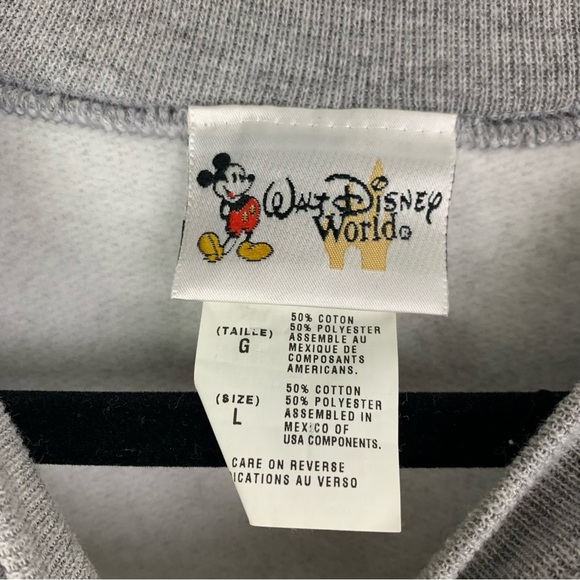 Disney Grumpy Vintage Long Sleeve Sweatshirt Crew Chunky Oversized Large - Picture 3 of 7